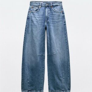 Zara TRF Midwaist Baggy Baloon Jeans